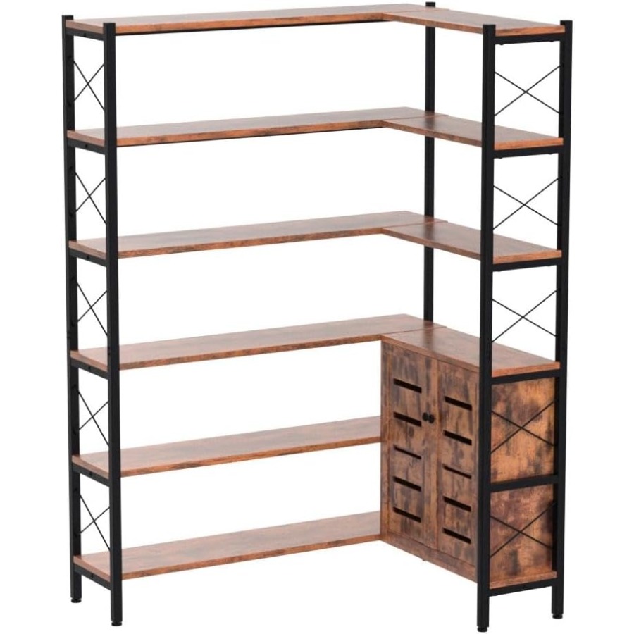6-Shelf Corner Bookshelf for L - огляд і ціна Storage & Organization