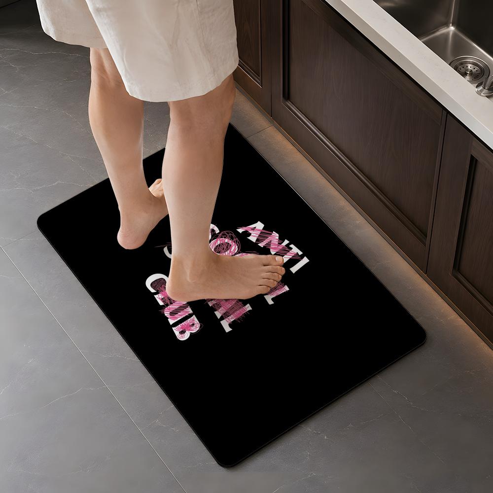 Fashion A ANTI SOCIAL SOCIAL C - огляд і ціна Quick Dry Diatomite Bath Mat