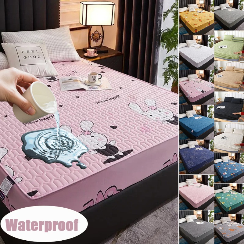 Waterproof Quilted Fitted Shee - огляд і ціна Waterproof Mattress Protector Breathable
