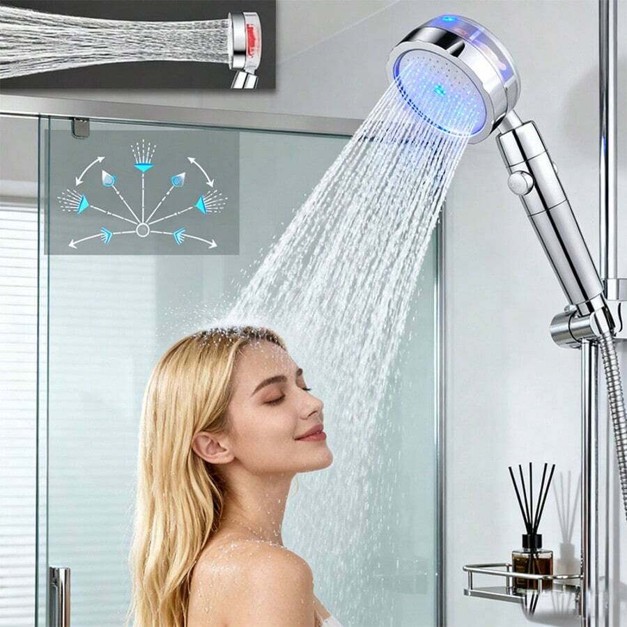 Propeller Driven Shower Head W - огляд і ціна High Pressure Shower Head Handheld