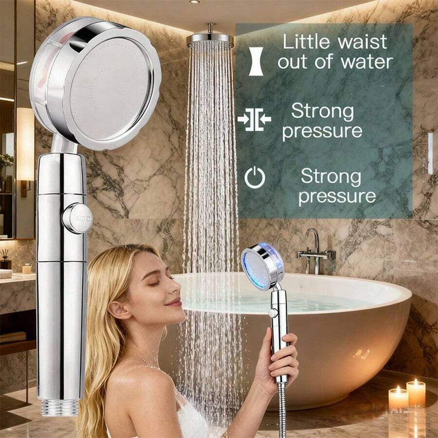 Propeller Driven Shower Head W - огляд і ціна High Pressure Shower Head Handheld
