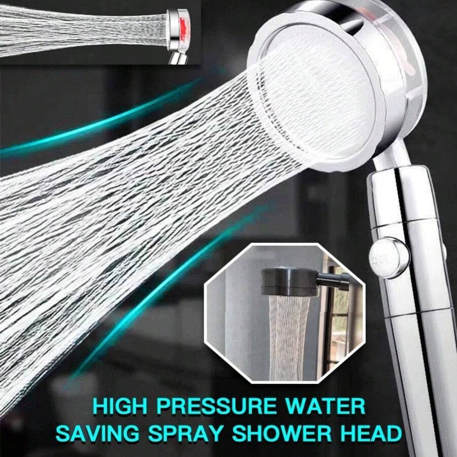 Propeller Driven Shower Head W - огляд і ціна High Pressure Shower Head Handheld